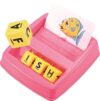 Educational Toys for Kids 3-8,Matching Letter Game for Kids,Learning Toys Spelling Game for Kids 3-7,Birthday Gift for Boys Girls Pink