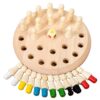 EduLand Montessori Sensorial Wooden Memory Match Color Peg Board Chess Game, Color Memory Family Game Battle Game (Basic) Interaction, Educational Toy Intelligent Game Boys and Girls Age 3+ Gift