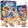 EDUMAN Geodes with Crystals Break Open 10 Premium Geode Kit - Geology Geode Crystal Science Kit - STEM Educational Toys Birthday Gifts for Boys and Girls