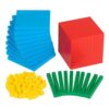 edxeducation Base Ten Blocks, Set of 121 Base 10 Blocks for Math