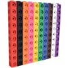 edxeducation Math Cubes | Set of 100 Linking & Snap Cubes | Counting Blocks with 5 Shapes | Math Manipulatives for Preschool & Kindergarten | 10 Colors