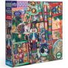 eeBoo 1000 Piece Puzzle - Christmas Decorations Jigsaw Puzzle for Adults, Square 23" x 23" Made with Recycled Board & Vegetable-Based Ink
