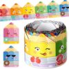 Eersida 65.6 ft Colorful Pencil Bulletin Board Borders With Cute Faces - Border Trim Paper Cutouts for Classroom Decorations, Preschool, Daycare, Kindergarten, Chalkboard, Desks, Windows