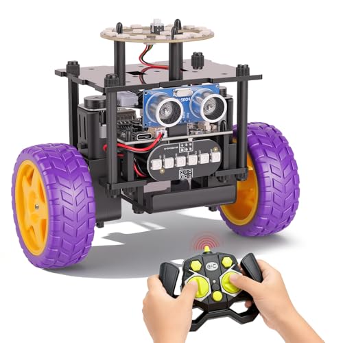 EggTailz Smart Robot Car Kit Toys for Kids Ages 8-12 12-16, Remote Control Building Robotics Kit, STEM Educational Science Kit Gifts for Teen Boys Girls 8-13 14 15 16 Year Old