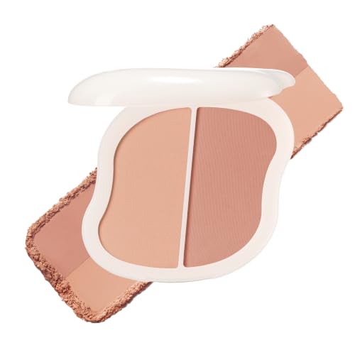 EGLIPS Mood Layering Cheek | Lightweight Layering Powder Blush, Soft-Focus Finish, Buildable Natural Color, Silky Smooth Texture, Long-Lasting Cheek Makeup, K-Beauty Blusher (05 PARCHMENT)