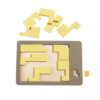 EHJRE 2X Geometric Shapes Blocks, Wooden Geometric Shape Puzzles Board for Kids
