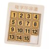 EHJRE 2X Slide Number Puzzle 15 Klotski Puzzle Girls IQ Game Ages 3+ Educational Parent Child Interaction Brain Teasers Toy