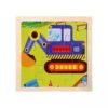 EHJRE 6 Pack Puzzles Wooden Geometric Puzzle Set Sorting Games Stacking Toys Suitable for Travel Learning