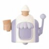 EHJRE Children Bubble Maker Bubble Bath Toy Ice Cream Maker Foam Machine with Spout Design Dessert Shape Look Suitable for Kids Bath Play , Purple