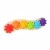 EHJRE Children Learning Gear Wooden Busy Board Activity Board Toy with Engaging Gear Actions Early Coordination Training and Hands On Exploration Suitable for Preschool Home Play, Original Wood