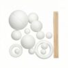 EHJRE Solar System Model Kit DIY Craft Set with Lightweight Foam Spheres Rings Bamboo Dowels Craft Painting Toy for Teachers School Projects After School Programs