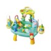 EHJRE Table Elephant Water Table Toy Animal Park Activity Set Sensory Play Features Circulating Water Faucet Suitable for Indoor Outdoor Children, Blue
