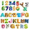 EHR Magnetic Letters and Numbers,Colorful ABC Animal Alphabet Fridge Magnets,Educational Spelling Learning Game Toys for Kids,Toddlers 3 4 5 Years Old (Uppercase Letter+ Numbers)