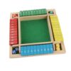 Ejoyous Dice Game Math Game Family Board Wooden Board Pub Bar Party Parent Child Interactive Tabletop Shut The Box with 10 Number Tiles 2 Dice for 2 3 4 Players Ages 3+