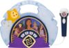 eKids Wish Sing Along Boom Box Speaker with Microphone, Karaoke Machine for Children with Built-in Music and Flashing Lights