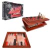 Elbow Room Games 3-in-1 Chess, Checkers & Backgammon Board Game Set – Portable, Folding Classic Strategy Games for Family Fun & Travel