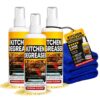 elctsck 300ml Household Oven & Grill Cleaners, Effectively Removes Grease for BBQ Grate, Grill Lid, Stovetop, Oven, Range Hood (120ml-3PCS)