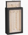 Eleayur Necklace Organizer Box, Jewelry Storage Box with Clear Window for Necklaces Bracelets, Tangle-Free Necklace Holder Stand for Women Girls, 2 Layers 20 Hooks Vertical Necklace Display Case,Black