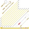 Electrical Fish Tape 10m | 10PCS 3.28FT Fiberglass Cable Wire Running Rod Coaxial Electrical Connectable Fish Tape Pull Kit With Hook And Hole Kit