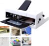 Electric Center Seam Double-Head Stapler,Riding Stitch Long Arm Double Row A3 Office Hole Standard 50 Pages for Printing Factory and