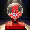 Electric Desktop Bingo & Keno Machine - Portable Electronic Lottery Ball Mixer for 50/75/90/100 Balls - Automatic Raffle Drum for Game Nights & Events