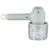 Electric Food Processor and Hand Mixer, Rechargeable Hand Whisk for Cake, Cream, Egg Beating, 2 Whisk Heads, Portable and Lightweight for Home Baking, Easy to Store with Hanging Hook