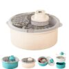 ElectricFruitWasher & VeggieSpinner, Salad Dryer with Non-Slip Base，off-white