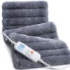 Electric Heating Pad for Back Pain & Period Cramps, 12"x24" Bubble Fleece