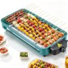 Electric Indoor Grill, 1500W Smokeless Barbecue BBQ Grill for Kitchen with Net, Fast Heat Up Power & Adjustable Temperature, for Beef, Salmon & Sausage Griddle