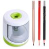 Electric Pencil Sharpener Heavy-Duty Blade Helical to Fast Sharpen and Auto Stop for School, Office or Classroom