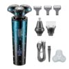 Electric Razor for Men, 3 in 1 Men's Grooming 3D Magnetic Blade Set Waterproof Beard Nose Hair Trimmer Electric Shaver