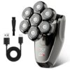 Electric Razor for Men, 7D Head Shavers for Bald Men Detachable Head Shaver Dry Wet Bald Head Razor IPX7 Waterproof Shaving Machine with Type C Charge