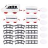 Electric Sushi Train Set for Table, Rotating Sushi Conveyor Belt Food Train, 32.1 x 16.9 x 0.6 in / 81.5 x 43 x 1.5 cm Track, 1 Locomotive 3 Cars 6 Plates 12 Tracks, Pretend Play Toy for Little Ones
