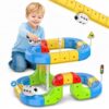 Electric Train Set, Flexible Race Train Track Block Toy for Kids Age 3-8