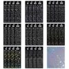 Elegaperma 48 Sheets Cute Small Stickers, Holographic Star Stickers Shiny