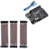 ELEGOO UNO R3 CH340C Board and 120pcs Dupont Wires, for Breadboard Circuits, Prototyping, STEM Labs and Electronics Practice