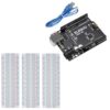 ELEGOO UNO R3 CH340C Board and 3PCS 830-Point Boards, for Breadboard Circuits, Prototyping, STEM Labs and Electronics Practice