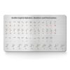 EliteSign Braille Alphabet & Words Board with Sturdy Raised Dots, Braille Learning Tool for Braille Beginners (Patent Pending)