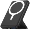 Ellewpoo for MagSafe Power Bank 10000mAh, Magnetic Portable Charger 20W PD Fast Charging, Wireless External Battery Pack with Foldable Stand & LED Display, for iPhone 17/16/15/14/13/12 Series, Black