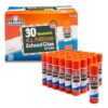 Elmer's All Purpose School Glue Sticks, Acid-Free and Washable, Clear, 7 Grams, 30 Count - Craft Projects, Poster, Classroom Supplies, #1 Teacher Brand
