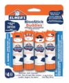Elmer's BlooStick Buddies Glue Sticks, Disappearing Blue Glue Stick, Anti-Roll Cap, 6g, 4 Count