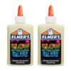 Elmer's Glow in the Dark Liquid Glue, Natural, 10 oz Total, Washable Craft Glue for Slime Making, Art Projects and School Crafts