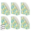 Emelivor Lemon Flower Desk Organizer Magazine File Holder for Student