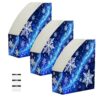 Emelivor Snow Light Desk Organizer File Rack Binder Holder for Library