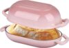 Enameled Cast Iron Sourdough Bread Oven, Dutch Oven, Loaf Cast Iron Bread Pan for Homemade Bread Baking, Meatloaf Pan with Lid