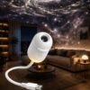 Enchanti Nook Projector, 2-in-1 Galaxy Star Projector Night Light with Projection Films, USB Portable Ceiling Wall Lamp for Bedroom Room Decor (6 Projection Films)