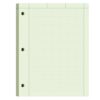 Engineering Paper 8.5 x 11, 100 Sheets Top Glue Binding Engineering Notebook, 5x5 Quad Ruled Graph Paper, 3-Hole Punched Engineering Computation Pad 8.5 x 11, Green Tint Engineering Paper Notebook