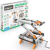 Engino: Discovering STEM - Mechanics: Gears & Worm Drives - 12 Model Toy Machine Brick Building Set, Snap-Fit Construction, Experiment-Theory, Kids 9+