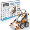 Engino: Discovering STEM - Simple Machines: Mechanisms that Multiply Force - 60 Models, Brick Building Set, Snap-Fit Construction, Experiment, Kids 9+