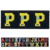 English Letter A-Z Package Tactical Morale Alphabet Patch, Hook and Loop Patch, Embroidered Army Badge Set, Backpack, hat, Vest, Shoe Accessories (3Pcs P)